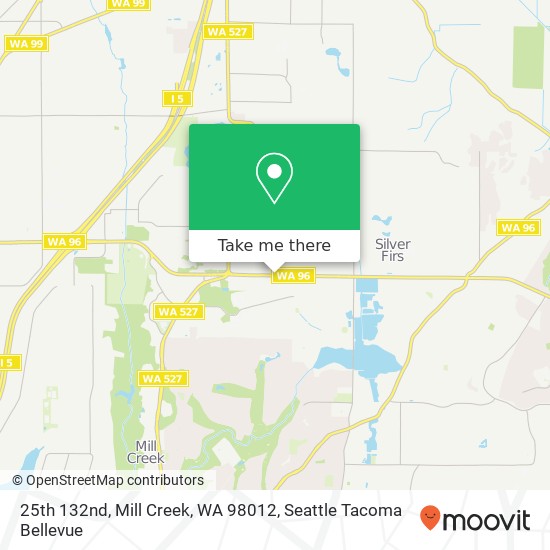 Mapa de 25th 132nd, Mill Creek, WA 98012