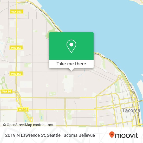Mapa de 2019 N Lawrence St, Tacoma, WA 98406