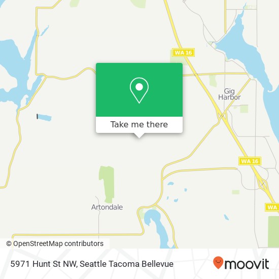 5971 Hunt St NW, Gig Harbor, WA 98335 map