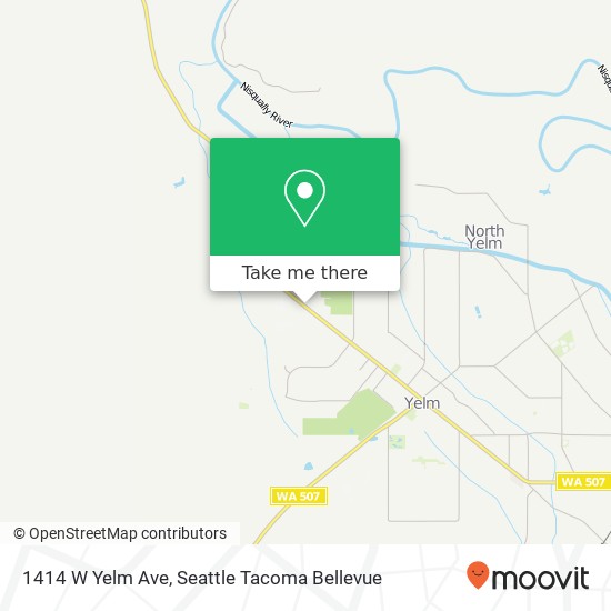 Mapa de 1414 W Yelm Ave, Yelm, WA 98597