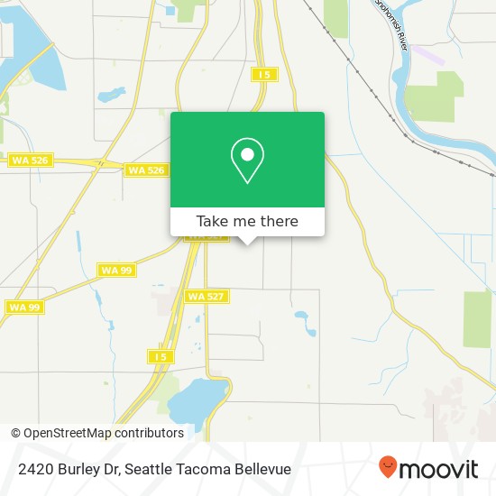 Mapa de 2420 Burley Dr, Everett, WA 98208