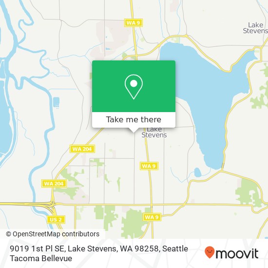 Mapa de 9019 1st Pl SE, Lake Stevens, WA 98258