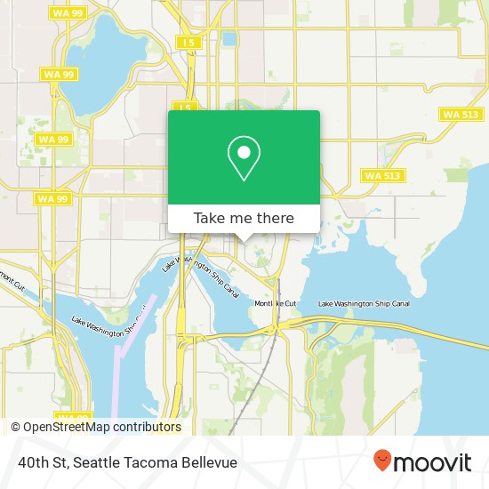 Mapa de 40th St, Seattle, WA 98195