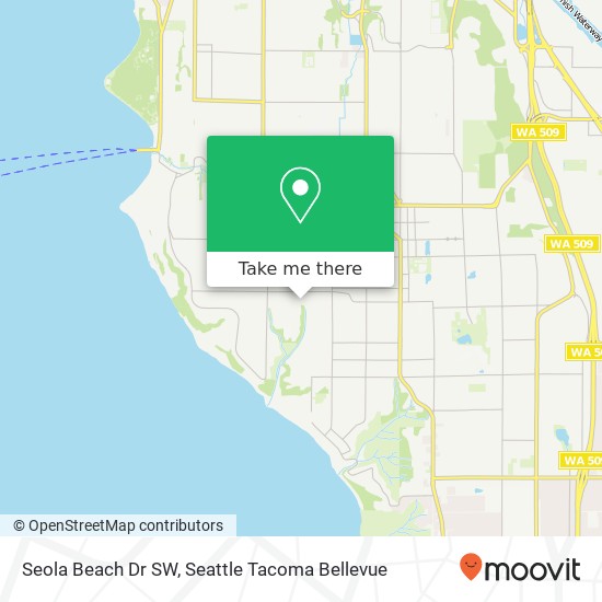 Seola Beach Dr SW, Seattle, WA 98146 map