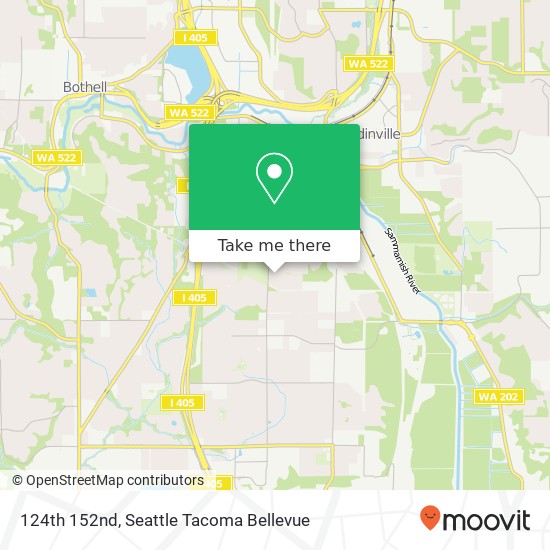 Mapa de 124th 152nd, Woodinville, WA 98072