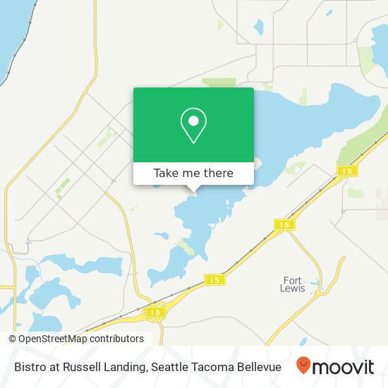Mapa de Bistro at Russell Landing, American Lake Ave