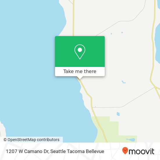 Mapa de 1207 W Camano Dr, Camano Island, WA 98282