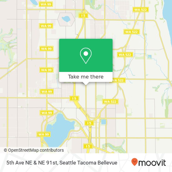 Mapa de 5th Ave NE & NE 91st, Seattle, WA 98115