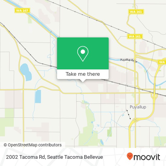 Mapa de 2002 Tacoma Rd, Puyallup, WA 98371