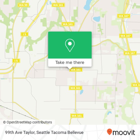 Mapa de 99th Ave Taylor, Edgewood, WA 98371