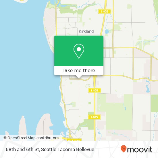 Mapa de 68th and 6th St, Kirkland, WA 98033