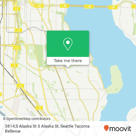 Mapa de 3814,S Alaska St S Alaska St, Seattle, WA 98118