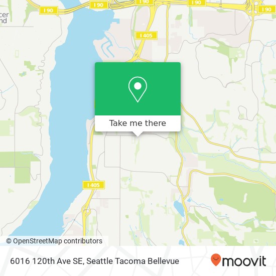 Mapa de 6016 120th Ave SE, Bellevue, WA 98006