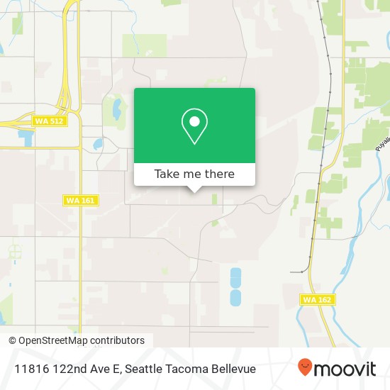 Mapa de 11816 122nd Ave E, Puyallup, WA 98374