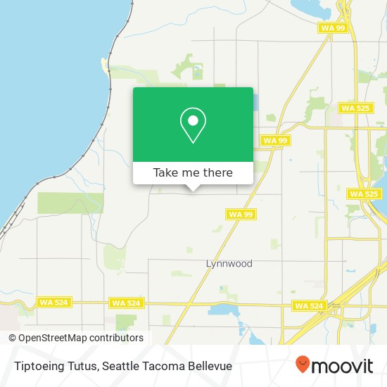 Tiptoeing Tutus, 17525 60th Ave W map