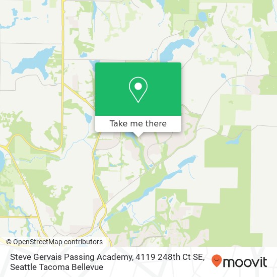 Steve Gervais Passing Academy, 4119 248th Ct SE map