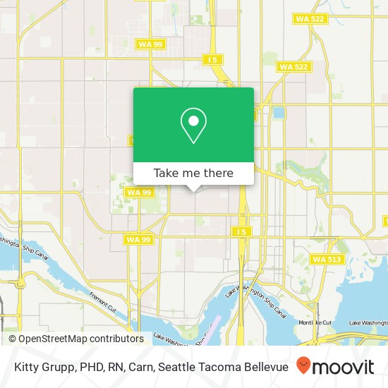 Mapa de Kitty Grupp, PHD, RN, Carn, 5413 Meridian Ave N