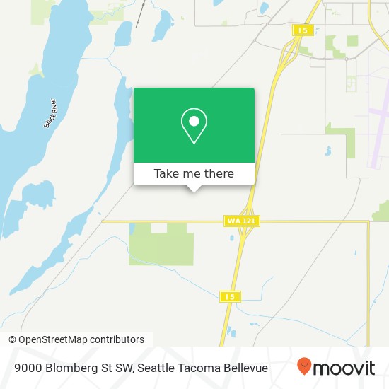 Mapa de 9000 Blomberg St SW, Olympia, WA 98512