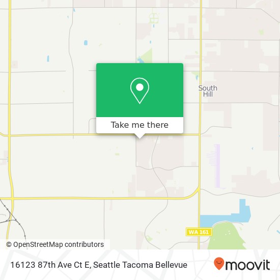 Mapa de 16123 87th Ave Ct E, Puyallup, WA 98375