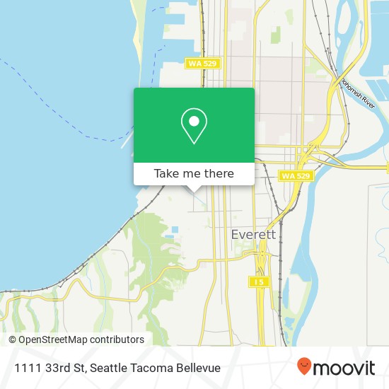 1111 33rd St, Everett, WA 98201 map