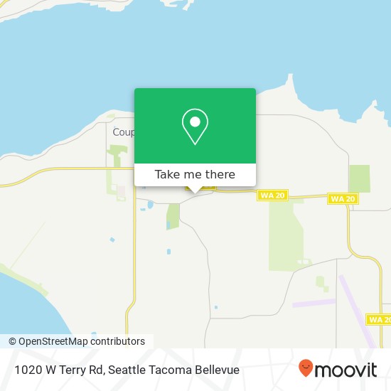 Mapa de 1020 W Terry Rd, Coupeville, WA 98239