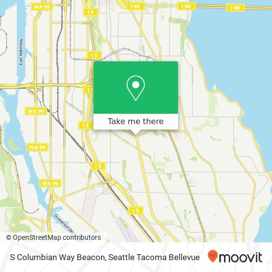 S Columbian Way Beacon, Seattle, WA 98108 map
