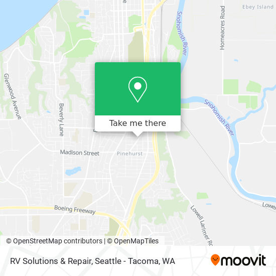 RV Solutions & Repair map