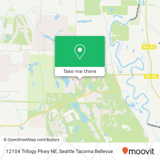 Mapa de 12104 Trilogy Pkwy NE, Redmond, WA 98053