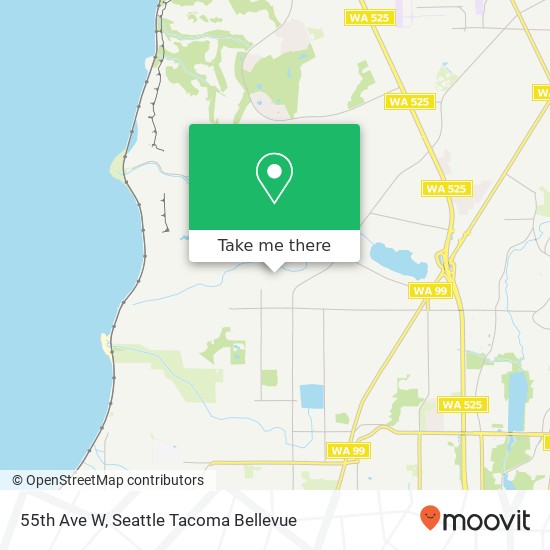 Mapa de 55th Ave W, Edmonds, WA 98026