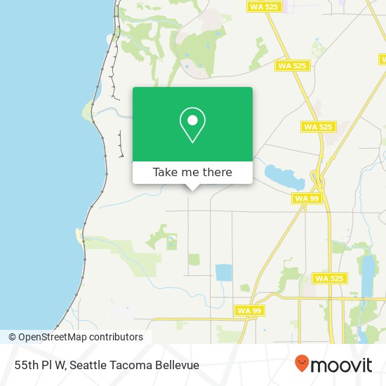 Mapa de 55th Pl W, Edmonds, WA 98026