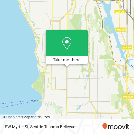 Mapa de SW Myrtle St, Seattle, WA 98126