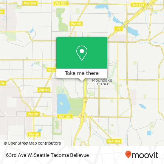 Mapa de 63rd Ave W, Mountlake Terrace, WA 98043