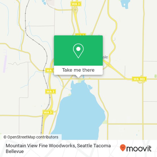 Mountain View Fine Woodworks map