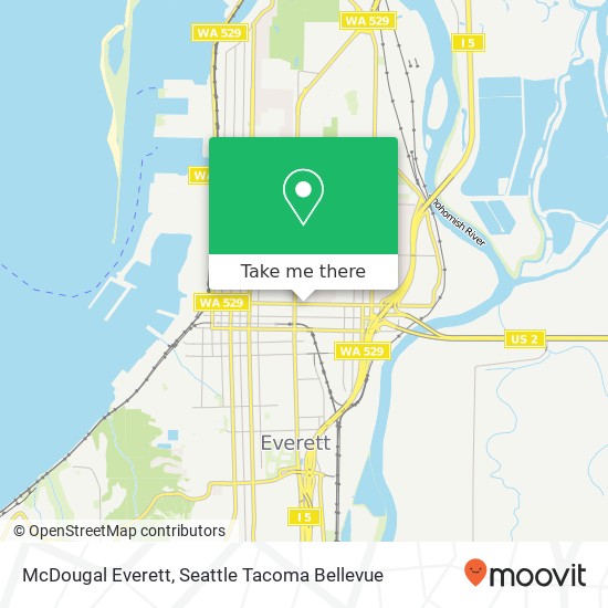 Mapa de McDougal Everett, Everett, WA 98201