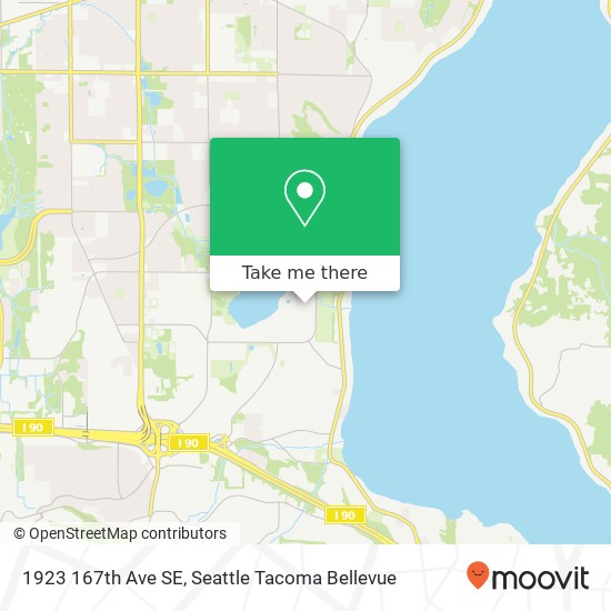 Mapa de 1923 167th Ave SE, Bellevue, WA 98008