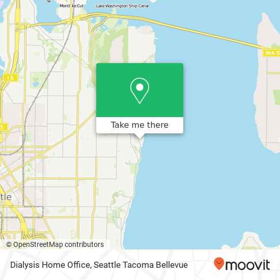 Mapa de Dialysis Home Office, 1708 Lake Washington Blvd