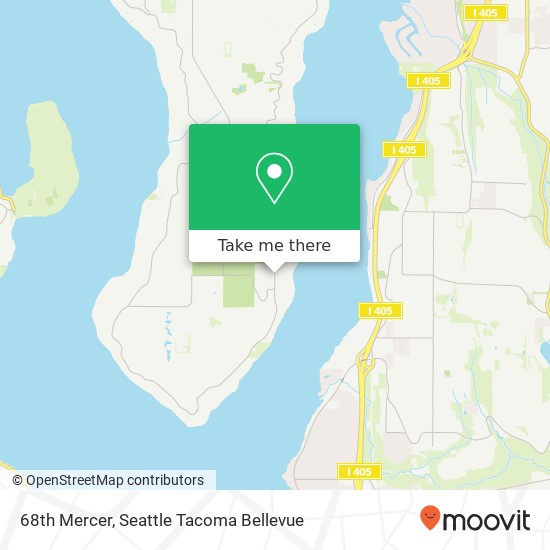 Mapa de 68th Mercer, Mercer Island, WA 98040