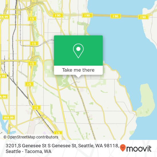 3201,S Genesee St S Genesee St, Seattle, WA 98118 map