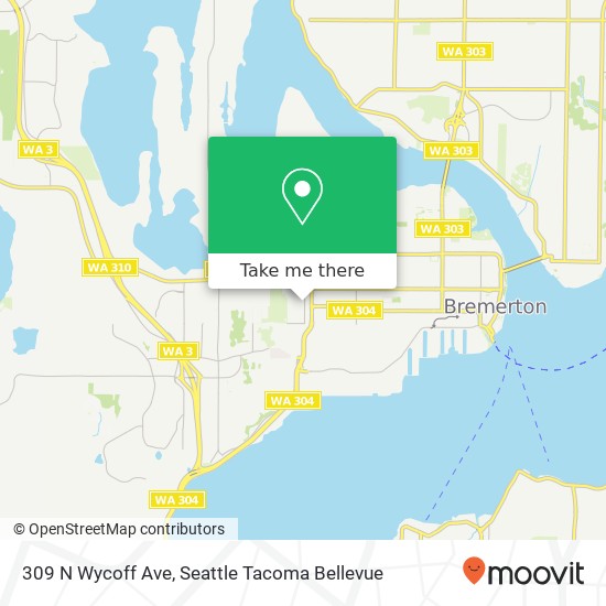 309 N Wycoff Ave, Bremerton, WA 98312 map