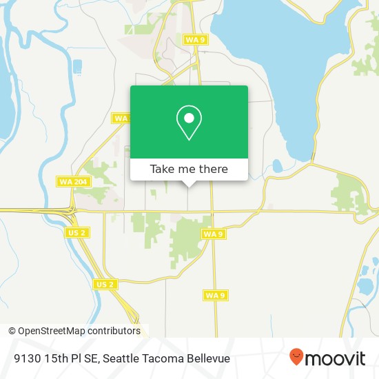 Mapa de 9130 15th Pl SE, Lake Stevens, WA 98258