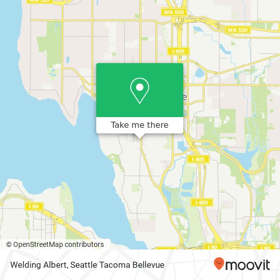 Mapa de Welding Albert, 545 Bellevue Way SE