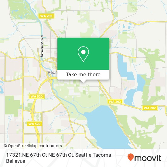 Mapa de 17321,NE 67th Ct NE 67th Ct, Redmond, WA 98052