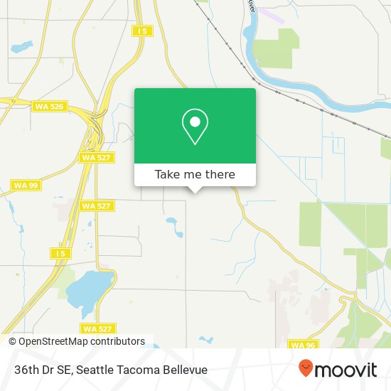 Mapa de 36th Dr SE, Everett, WA 98208