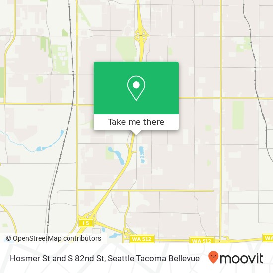 Hosmer St and S 82nd St, Lakewood, WA 98409 map