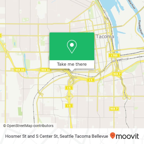 Hosmer St and S Center St, Tacoma, WA 98409 map