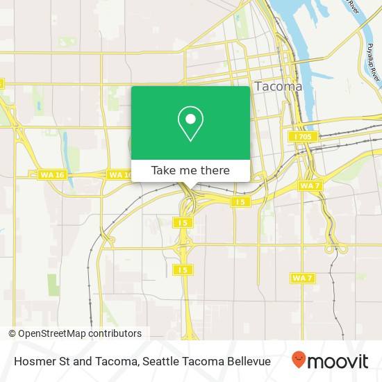 Mapa de Hosmer St and Tacoma, Tacoma, WA 98409