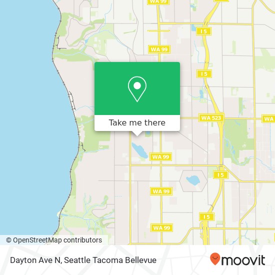Mapa de Dayton Ave N, Seattle, WA 98133