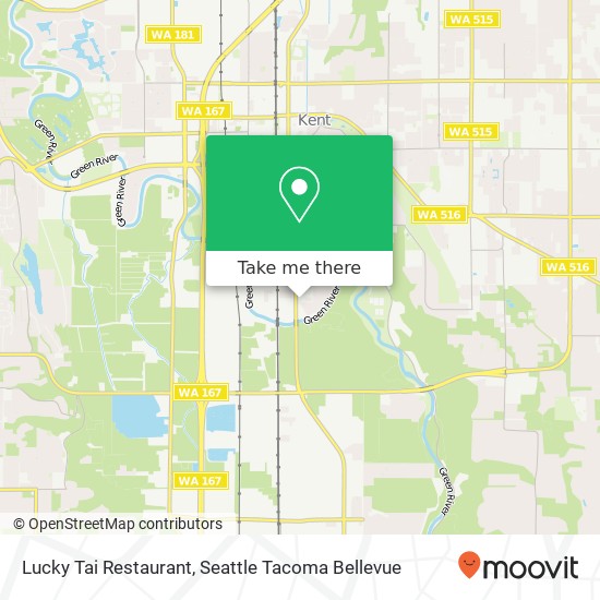 Mapa de Lucky Tai Restaurant, 1734 Central Ave S