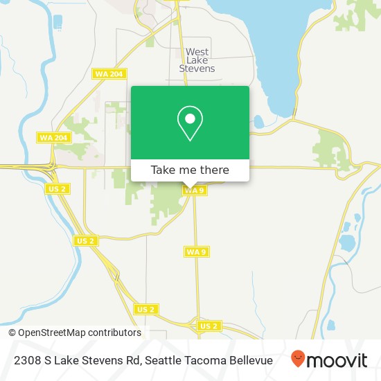 Mapa de 2308 S Lake Stevens Rd, Lake Stevens, WA 98258