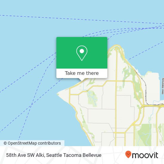 58th Ave SW Alki, Seattle, WA 98116 map